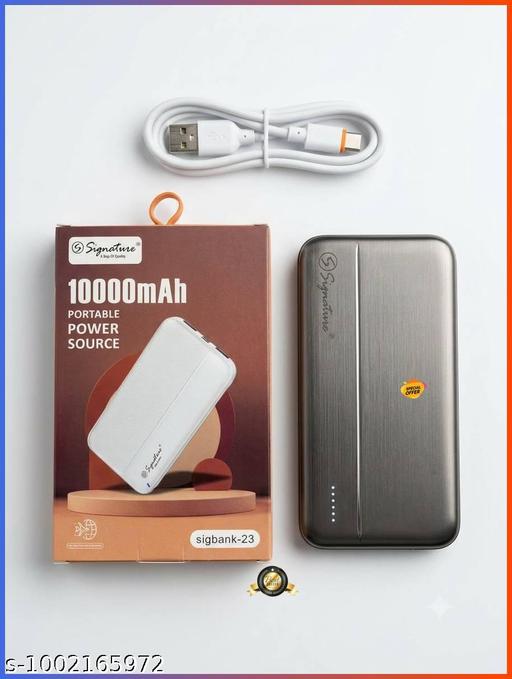CLIPNGO 10000 mAh Compact Powerbank with Charging Cable & LED Indicator - Design Fasion Store