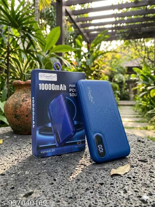 ClipNgo BEST  & Sleek 10000 mAh Power Bank ,Fast Charging for Mobile) BLUE - Design Fasion Store