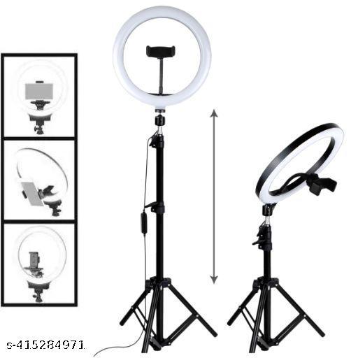 26cm Ring Light Studio Mobile Selfie Light with Stand 7 Feet Tripod - Design Fasion Store