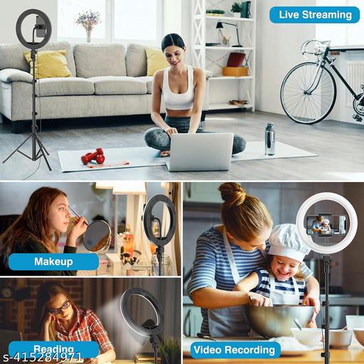 26cm Ring Light Studio Mobile Selfie Light with Stand 7 Feet Tripod - Design Fasion Store