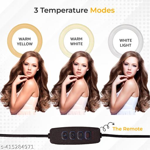 26cm Ring Light Studio Mobile Selfie Light with Stand 7 Feet Tripod - Design Fasion Store