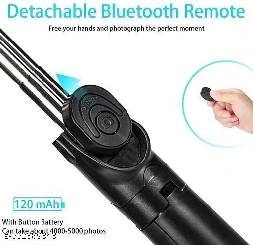 70cm Extendable 3 in 1 Selfie Stick Tripod with Bluetooth Remote Included and Rotatable - Design Fasion Store