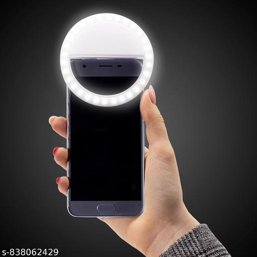 LED Ring Selfie Light Clip-On for Smartphone, Tablet & Laptop | 3 Brightness Levels | Rechargeable Fill Light for Selfies, Video Calls & Photography - Design Fasion Store