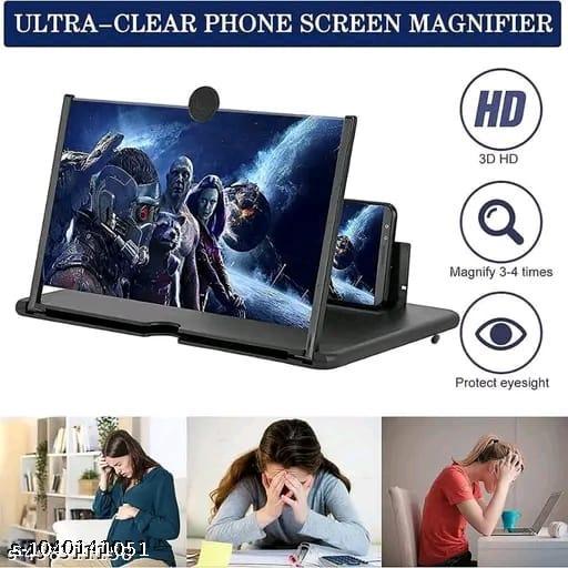 Foldable 12 Inch 3D HD Mobile Phone Screen Magnifier with Stand | Universal Smartphone Screen Enlarger - Design Fasion Store