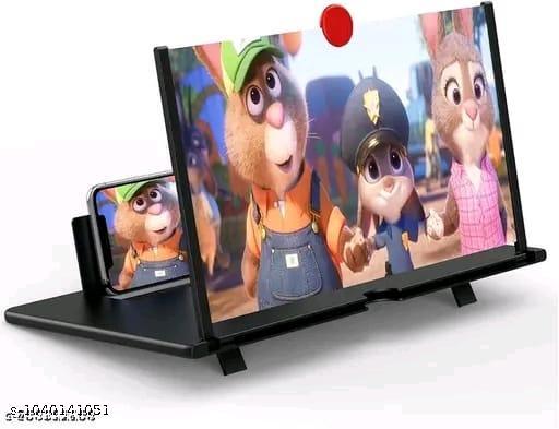Foldable 12 Inch 3D HD Mobile Phone Screen Magnifier with Stand | Universal Smartphone Screen Enlarger - Design Fasion Store
