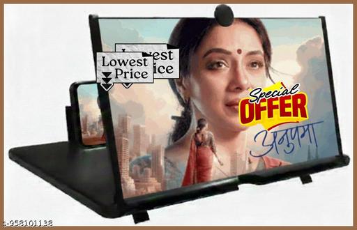 3D Screen Magnifier,3D Thin Mobile Phone Amplifier for watching Movie Videos Foldable Screen,3X Magnification for All Smartphones | Eye Protection Amplifier for Movies & Videos(multi ) - Design Fasion Store
