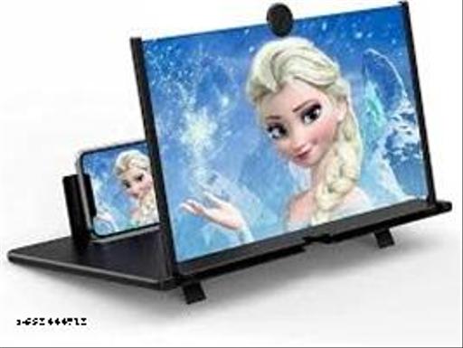 New 3D Mobile Phone Screen Mirroring Stand | HD Screen Magnifier for All Mobiles | Badi Screen par Movie dekhne wala Stand3D HD Mobile Screen Magnifier & Amplifier Stand | Foldable Phone Screen Enlarger for Movies & Videos | Eye Protection Display for All Smartphones - Design Fasion Store