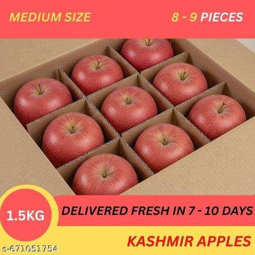 Kashmir Apple - Medium - 1.5 kg | Delivered Fresh in 7 - 10 Days - Design Fasion Store