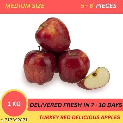 Red Delicious Apple - Medium - 1 kg | Delivered Fresh in 7 - 10 Days - Design Fasion Store