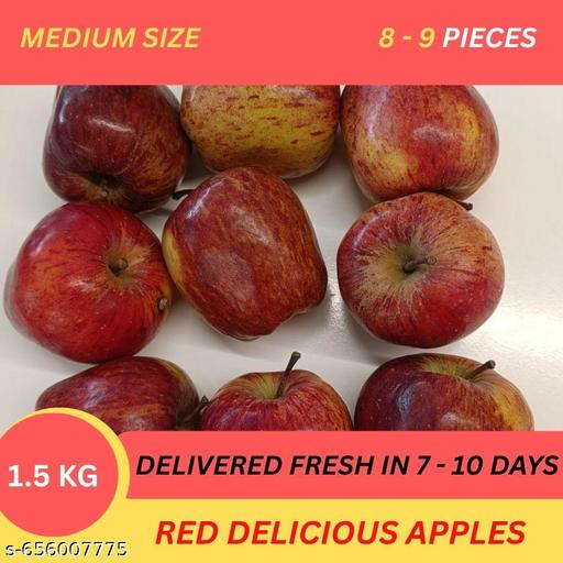 Red Delicious Apple - Medium - 1.5 kg | Delivered Fresh in 7 - 10 Days - Design Fasion Store