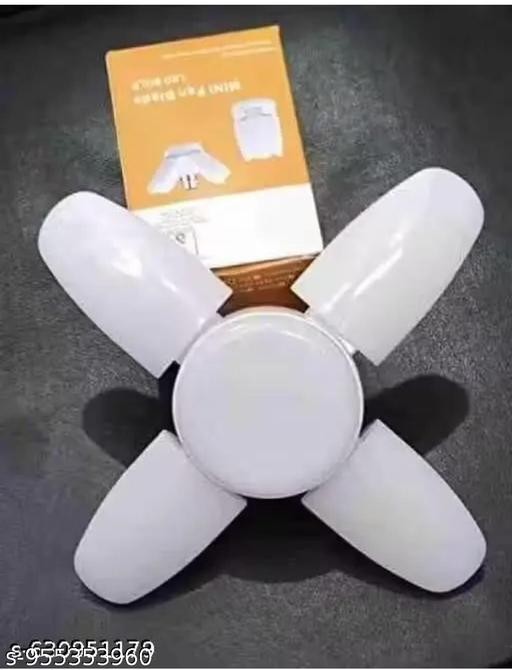 4 Blade Foldable LED Bulb Light for Home | Deformable Ceiling Garage Lamp | Energy Saving Adjustable Fan Shape Light