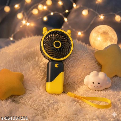 Portable Mini Handheld Fan | Cute Fruit Design Rechargeable USB Fan | 3 Speed Adjustable Cooling Fan for Travel & Home