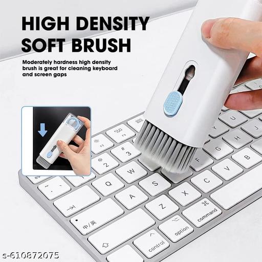 7-in-1 Cleaning Kit | All-in-One Keyboard Cleaning Kit with Brush & Cleaner for Bluetooth, AirPods, Laptop, Tablet, Phone, iPad, Smartwatch, MacBook, Earbuds & PC Accessories - Dropgadgets 