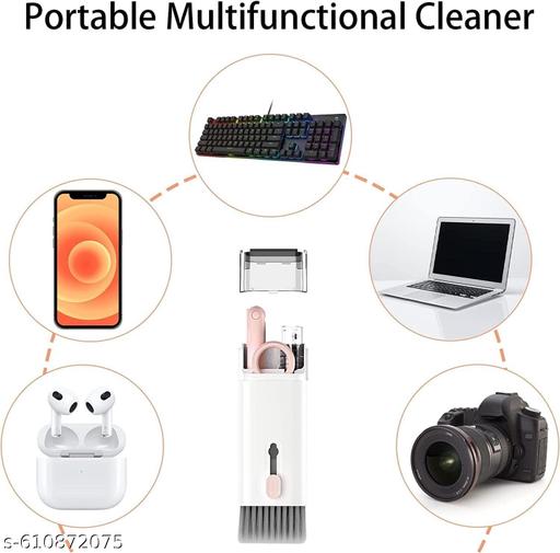 7-in-1 Cleaning Kit | All-in-One Keyboard Cleaning Kit with Brush & Cleaner for Bluetooth, AirPods, Laptop, Tablet, Phone, iPad, Smartwatch, MacBook, Earbuds & PC Accessories - Dropgadgets 