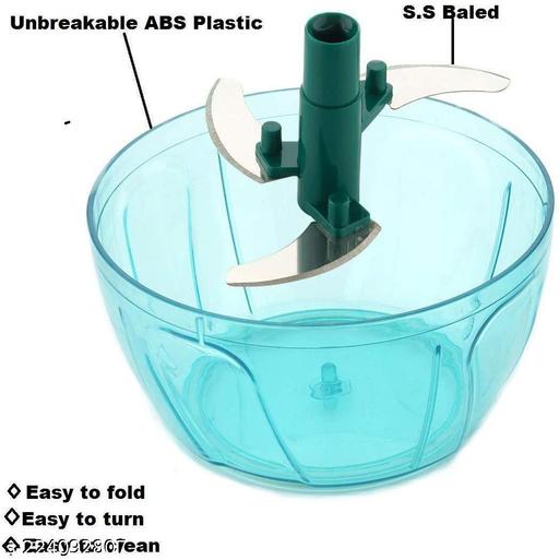 Compact Chopper with Blades effortlessly Chopping Big Size Kitchen Dori Handy Vegetable and Fruit Manual Onion Dry Fruit Salad Maker Vegetable Quick Chopper (450 ml, Green) - Dropgadgets 