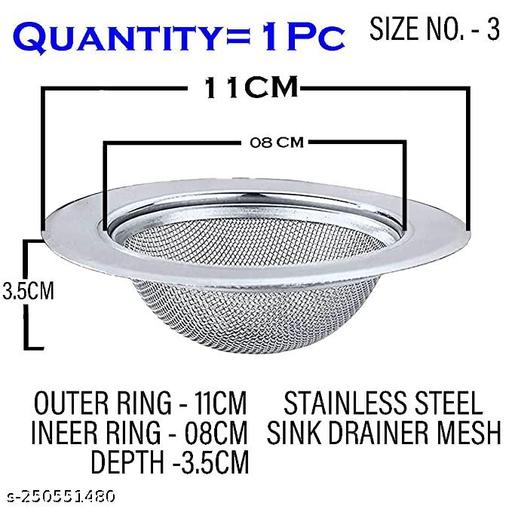 SHIV STAINLESS STEEL SINK JALI SINK DRAINER MESH FOR KITCHEN BASIN 4INCH (PACK OF 1) - Dropgadgets 