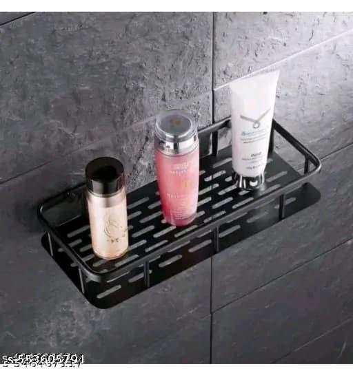 PARMESHWAR PACK OF 1 Shelves Bathroom Shelves No-Drill Corner Shelf Metal Shower Storage Rack Holder Toilet Organizer Holder Wall Mount Shower Room Rack - Dropgadgets 