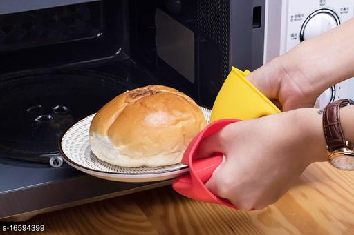 Set of 2 Silicone Pinch Grip Mitten Oven Mitt Gripper Grip Kitchen Potholder Utensil Tool(MULTI  COLOR) - Dropgadgets 