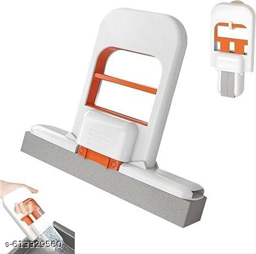 (1-Pcs) Mini Mop Foldable Desktop Mop for Kitchen Multi-Functional - Retractable, Wet & Dry Use, Suitable for Kitchen, Living Room, Bathroom, Car Glass - Plastic Material, Ideal for Home Cleaning, Kitchen Cleaning Tool|Compact Design|Durable Plastic