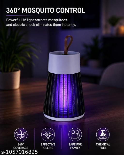 USB Rechargeable Electric UV Light Zapper Lamp, Chemical-Free, with Cleaning Brush & Charging Cable for Home, Bedroom, Office & Camping - ELASH GLOBAL STORE