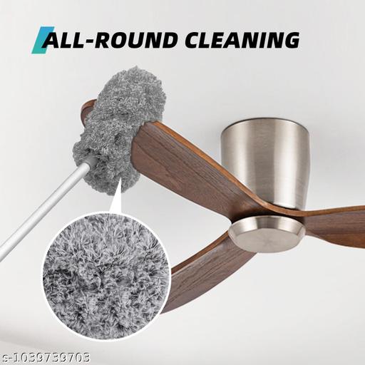 Ceiling Fan Cleaner Duster with Extendable Pole (13–48 Inches) – Microfiber Cleaning Tool for Ceiling Fans, Walls, Windows, Shelves & High Areas - ELASH GLOBAL STORE