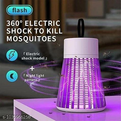 USB Electric Mosquito Killer Lamp | UV LED Insect Trap | 360° Bug Zapper | Portable Fly & Mosquito Killer | Indoor & Outdoor | Silent Operation | White