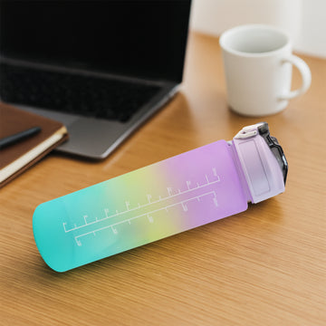 Motivational Water Bottle with Straw & Time Marker | Hydrozilla - Ente Kada