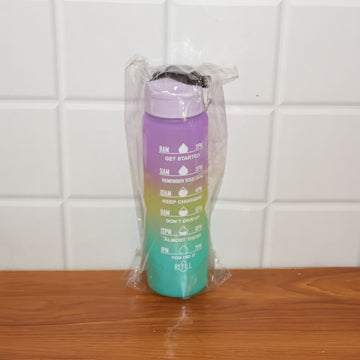 Motivational Water Bottle with Straw & Time Marker | Hydrozilla - Ente Kada