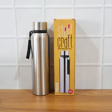 Stainless Steel Water Bottle 1000ml – Vacuum Insulated | DeoDap - Ente Kada
