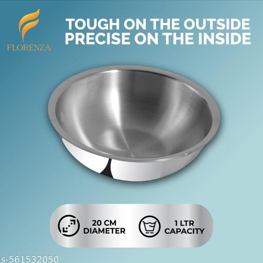 Florenza 1.5L Stainless Steel Induction Base 18cm Kadhai - Fluxx Kart