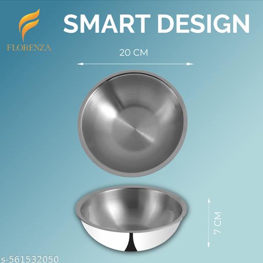 Florenza 1.5L Stainless Steel Induction Base 18cm Kadhai - Fluxx Kart