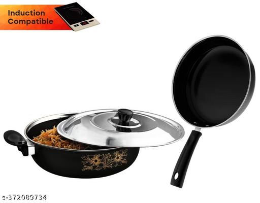 Induction Safe Cooking Set Combo Pack with Spectula Set - Cooking Utensils (Pack of 11pcs) - All in one Combo Pack - Fluxx Kart
