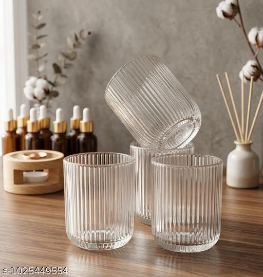 Party Glass Set of 6 | 225 ML Beverage Glasses | Soft Drink Cocktail Mocktail Serving Glasses - Fluxx Kart