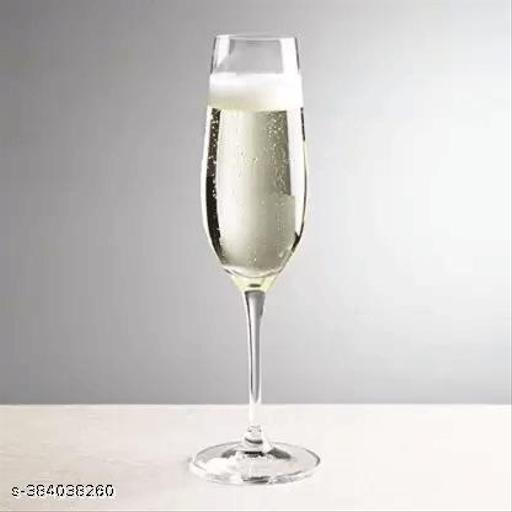 (Pack of 2) Crystal Wine Glass Glass Set (165 ml, Glass) Glass Set Wine Glass  (200 ml, Glass, Clear) - Fluxx Kart