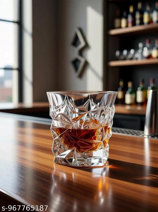 Premium Glasses for (2 pc.) Scotch Wine, Water, Parties, Bar, Restaurant Glass Whisky Glass  (325 ml Glass) - Fluxx Kart