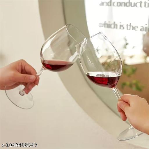 Wine Glass Crystal Clear Tableware Glass, Ideal for White or Red Wine Party Glass, Whisky Glass, Clear Glass, Transparent Pack of 2 310 ML - Fluxx Kart