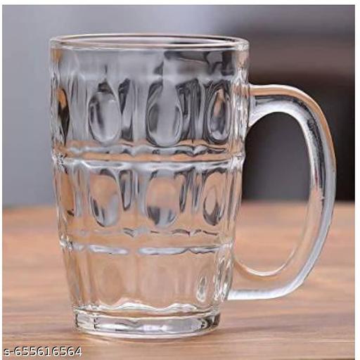 V Bright Italian Style Beer Glass mug for juice, falooda , mocktail ,400 ml set of 2( PACK OF 2) - Fluxx Kart