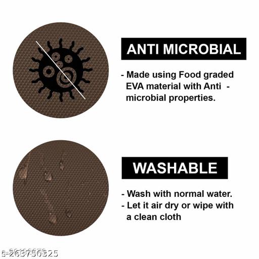 ElastPro ( 60 x 500 cm) EVA Anti Slip Super Strong Diamond Texture Shelf Liner for Kitchen Drawers, Refrigerator, Wardrobe and Cupboard Mat Cbrown - Fluxx Kart
