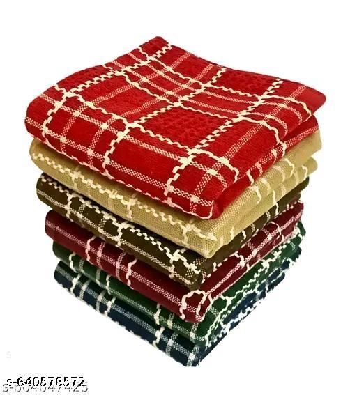 Cotton Kitchen Cloth/ Napkins 18×18 inch,for cleaning, Multipurpose Dish Towel,pack of 3 Pcs, Multicolour - Fluxx Kart