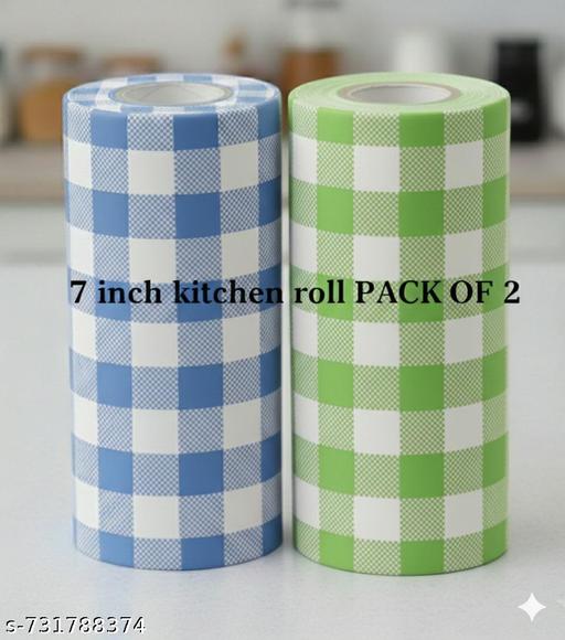 (7inch) Pack of 2 Multipurpose Kitchen Roll/Tissue/Towel Washable & Quick-Dry Non-Woven Super Absorbent Tissue Roll 80 Pulls in each roll - Fluxx Kart