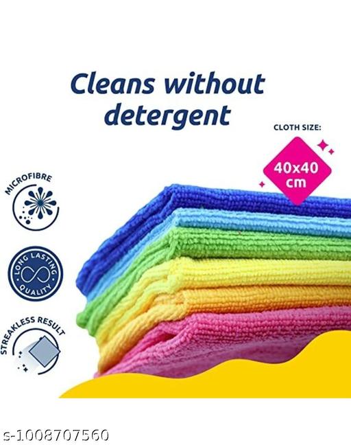 Cotton Kitchen Cleaning Napkin Cloth Pack of 3 | 40x40 cm | Surmai Yellow Blue | Dish Wipe, Glass & Counter Cleaning - Fluxx Kart