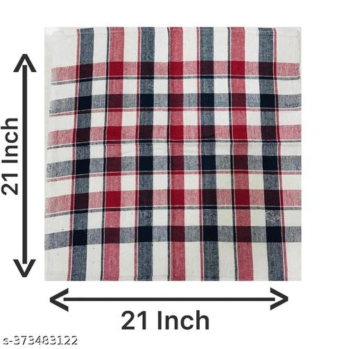 Set of 3 Check Style Kitchen and Cleaning Multipurpose Cloth | 100% Cotton | 21 x 21 Inch Guaranteed Exact Size (3 Pcs) - Fluxx Kart