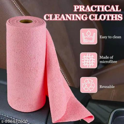  Microfiber Cleaning Cloth Roll | Kitchen Towel Roll | Cleaning Towels - Reusable and Washable Cloths for Kitchen, Washable and Reusable (20- Pack) 25 x 26 Cms (Pack of-1) - Fluxx Kart