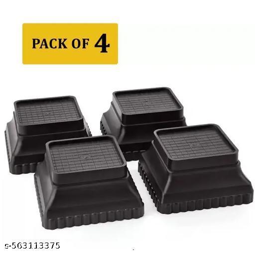 Refrigerator Multi-Purpose Plastic Legs Foot and Stand,Washing Machine Stand,Furniture Base Stand Square Step Bleck - Fluxx Kart