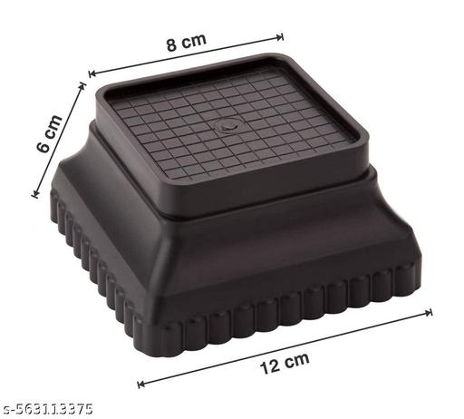 Refrigerator Multi-Purpose Plastic Legs Foot and Stand,Washing Machine Stand,Furniture Base Stand Square Step Bleck - Fluxx Kart