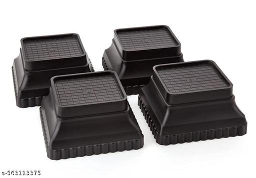 Refrigerator Multi-Purpose Plastic Legs Foot and Stand,Washing Machine Stand,Furniture Base Stand Square Step Bleck - Fluxx Kart