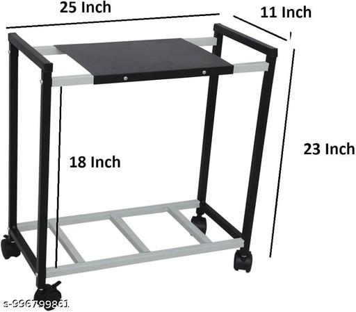  Inverter Trolley for Home Trolly, Inverter Battery Trolly, Inverter Stand for Home, Inverter Trolley, Metal Inverter Trolly (Black) (Single Inveter Trolley) - Fluxx Kart