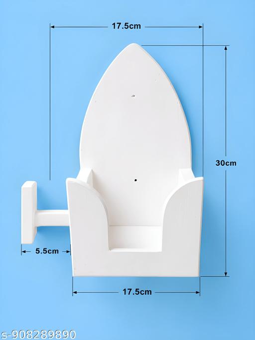Wooden iron holder wall mounted Home Decor space saving loundry wall decor item  - Fluxx Kart
