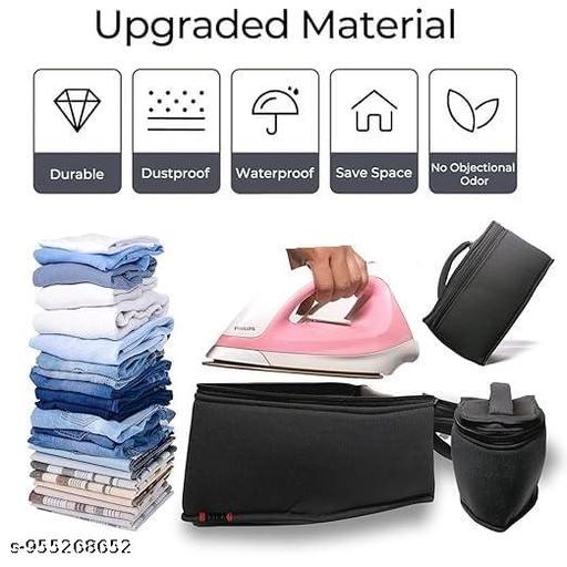 Press Cover iron*&(%$ Bag With Handel & Double Zipper Dustproof Easy to Carry and travel Travelling and Home Storage - Fluxx Kart
