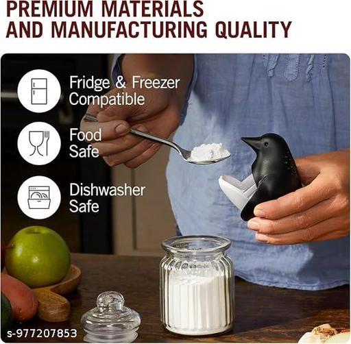 Chill Bill Silicone Fridge Deodorizer Penguin | Refrigerator & Freezer Odour Remover | Baking Soda Freshener | Reusable Food-Safe Non-Toxic Odor Eliminator for Kitchen Fridge Storage - Fluxx Kart